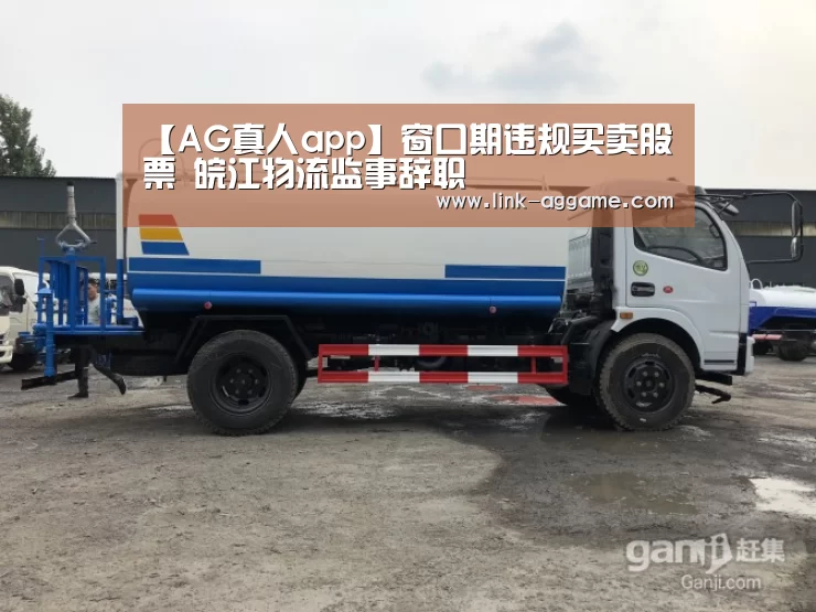 【AG真人app】窗口期违规买卖股票 皖江物流监事辞职(图2) AG真人